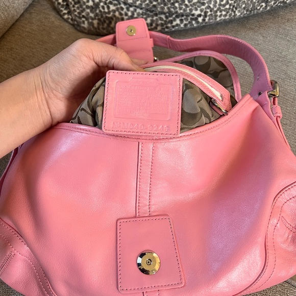 Coach Vintage Soho Satchel Pink Leather Shoulder Bag - Picture 8 of 9